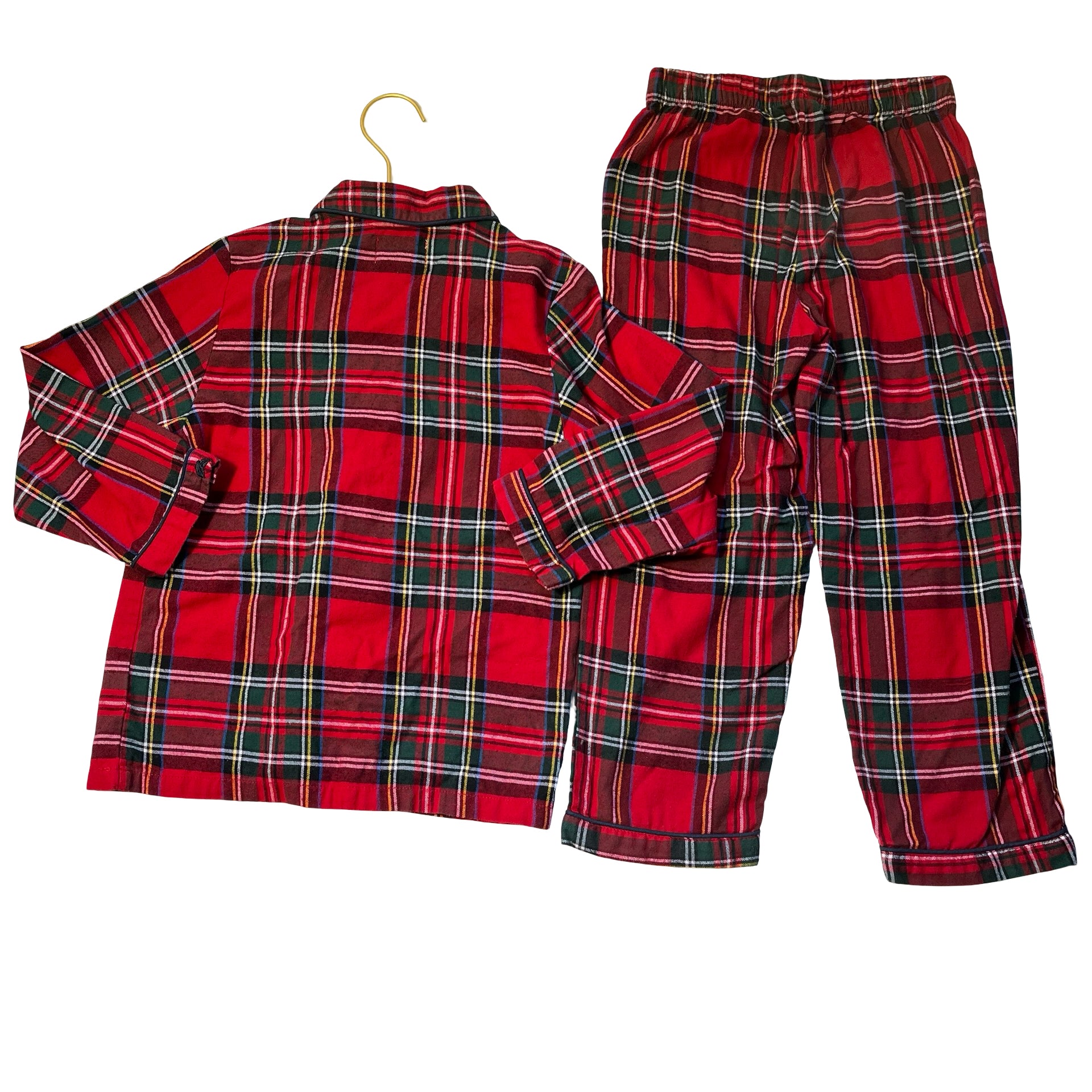 Petite Plume Red Tartan Flannel PJ Set - Size 6