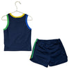Adidas Navy Tank & Athletic Shorts Set - Size 3-4Y