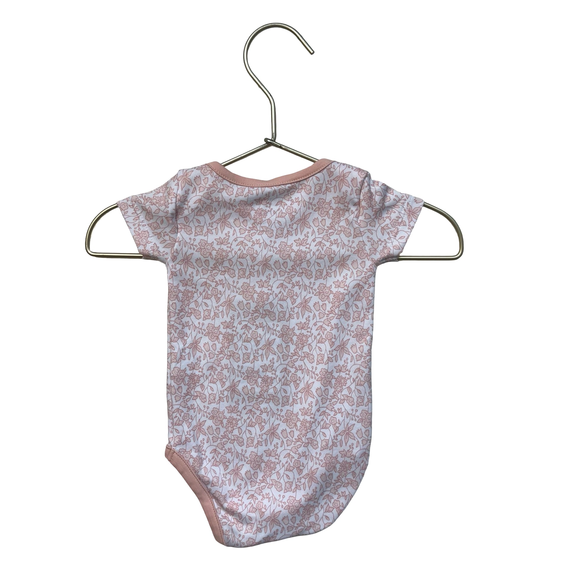 Lake Pink Floral Onesie Bodysuit - Size 0-3 Mo