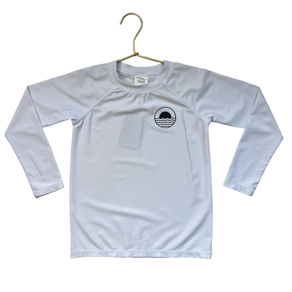 Feather 4 Arrow White Rash Guard - Size 6
