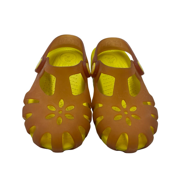 Crocs 'Shirley' Orange & Yellow Sandals - Size C10