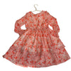 Grace Karin Ivory, Pink, Red & Gold Metallic Dress - Size 6Y