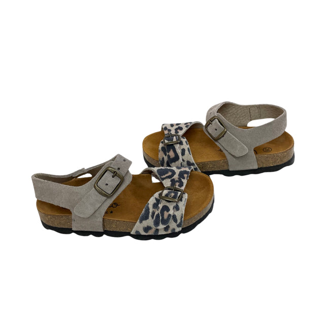 Tocoto Vintage Tan & Leopard Print Sandals - Size 9.5 (26)