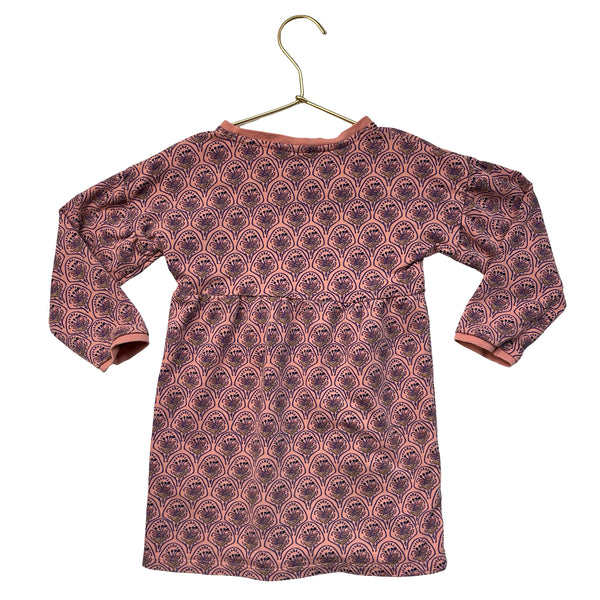 Babyface Dusty Pink & Purple Flower Print Dress - Size 4