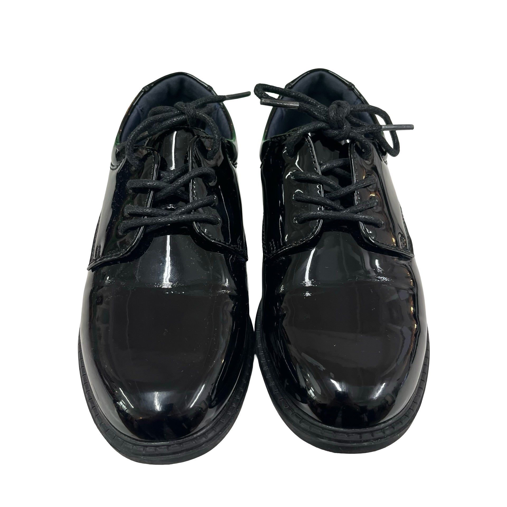 Bruno Marc Black Patent Tux Shoes - Size 1Y Big Kid