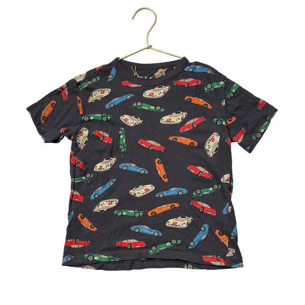 Chaser Dark Gray Car Print Tee - Size 7