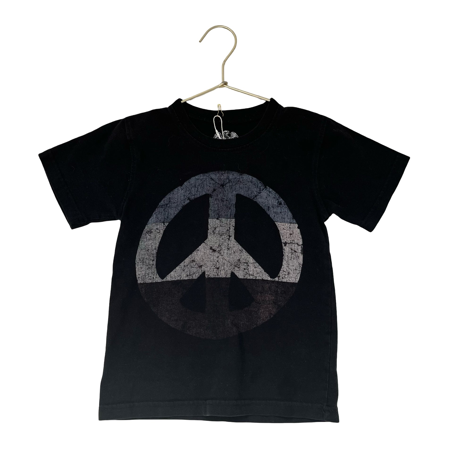 Wes and Willy Black Peace Sign T-Shirt - Size 3T