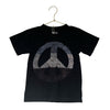Wes and Willy Black Peace Sign T-Shirt - Size 3T