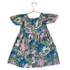 Mini Boden Pink, Green, Ivory, Blue Tropical Print Dress - Size 3-4Y