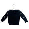 Janie and Jack Black Bow Print Sweater - Size 18-24 Mo