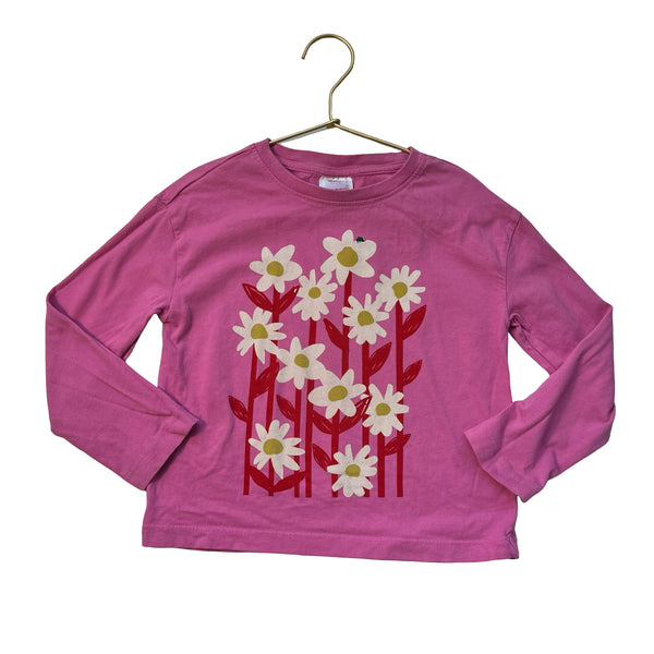 Hanna Andersson Pink Daisy Graphic Shirt - Size 4