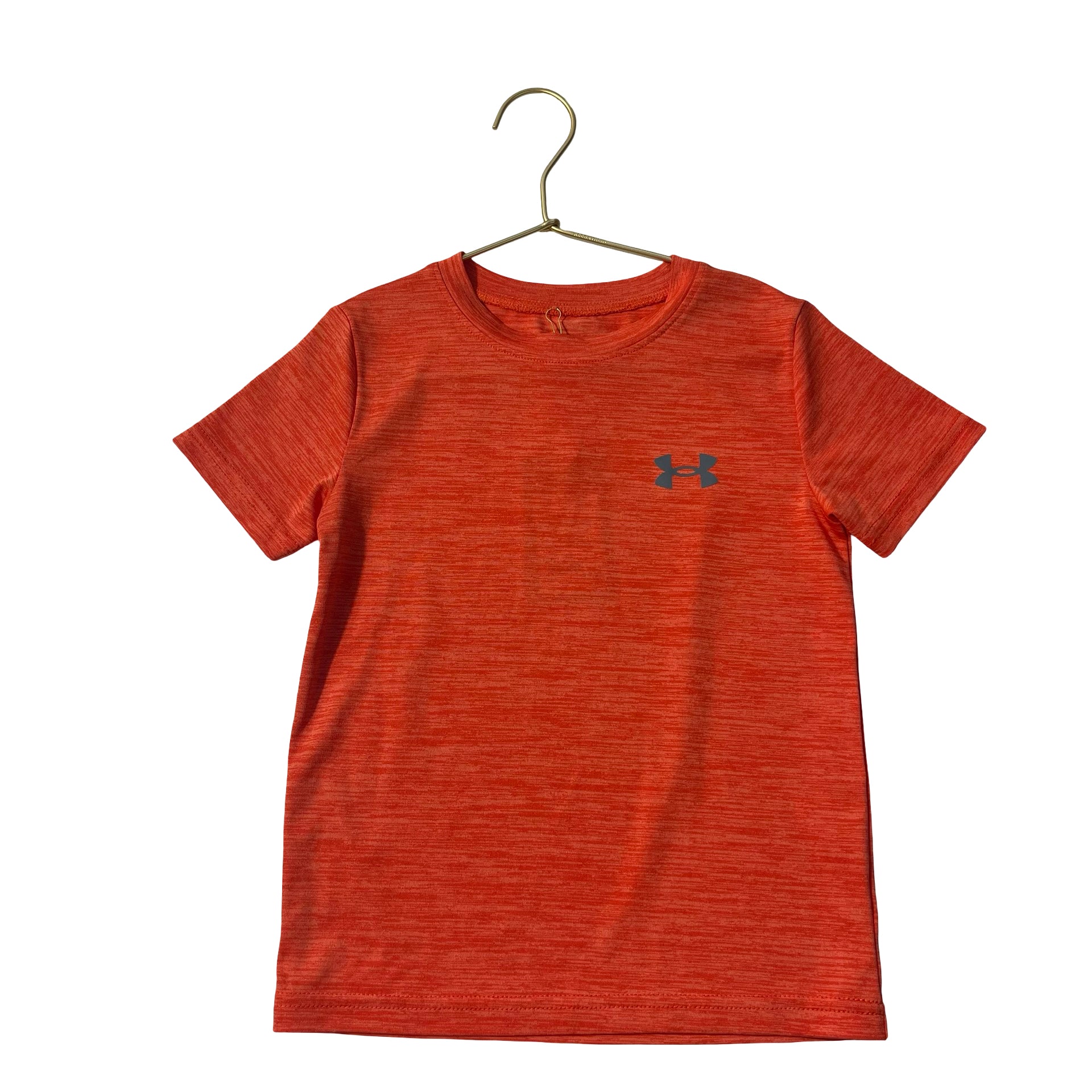 Under Armour Heather Orange Athletic T-Shirt - Size 5