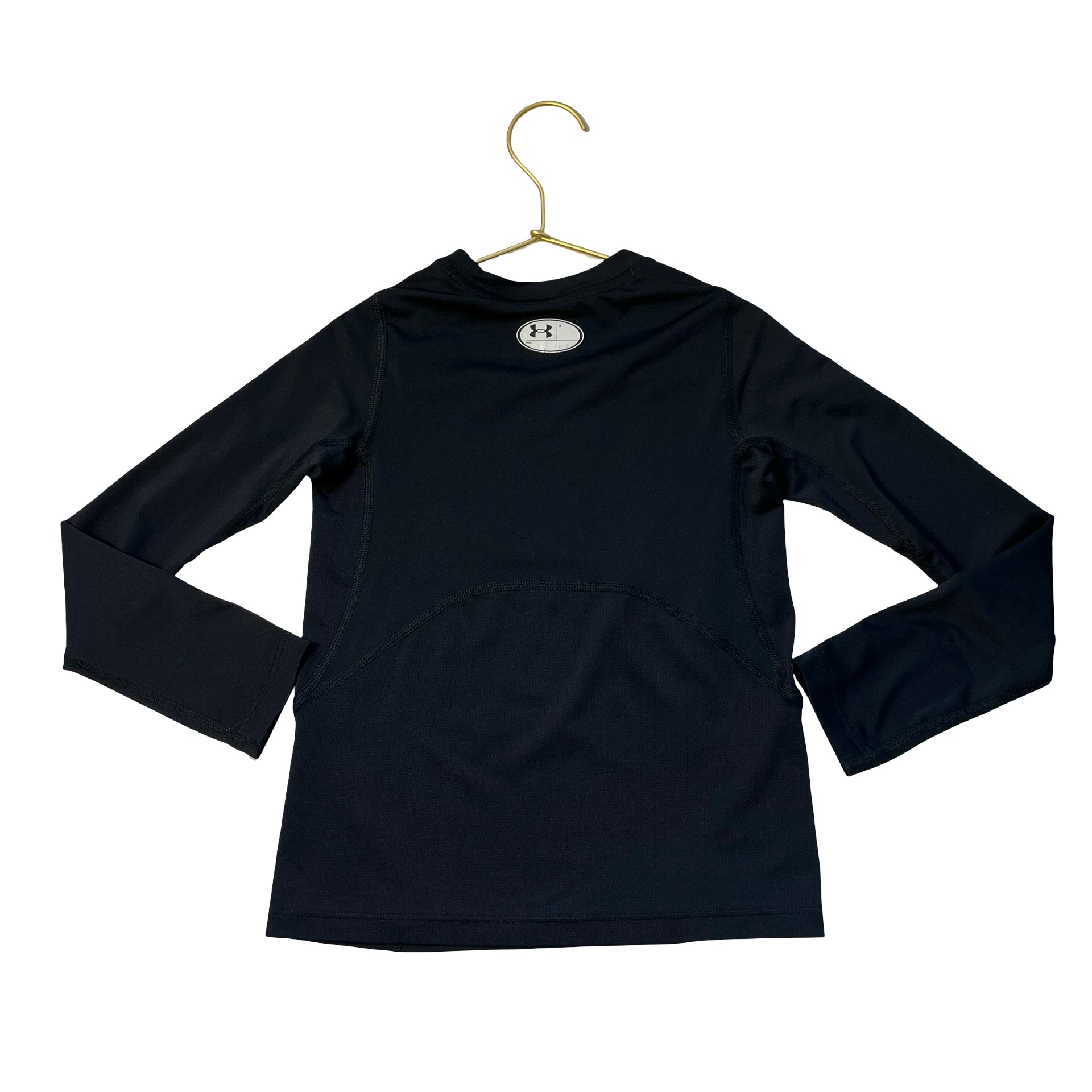 Under Armour Fitted Black Base Layer Shirt - Size YXS 7