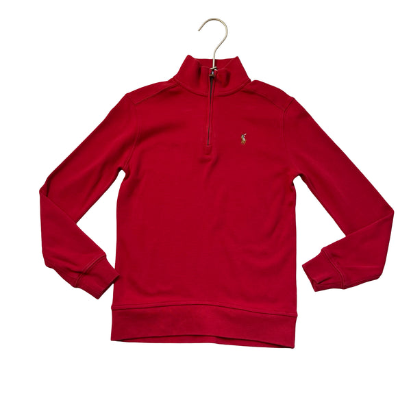 Polo Ralph Lauren Red Quarter-Zip Pullover - Size 6