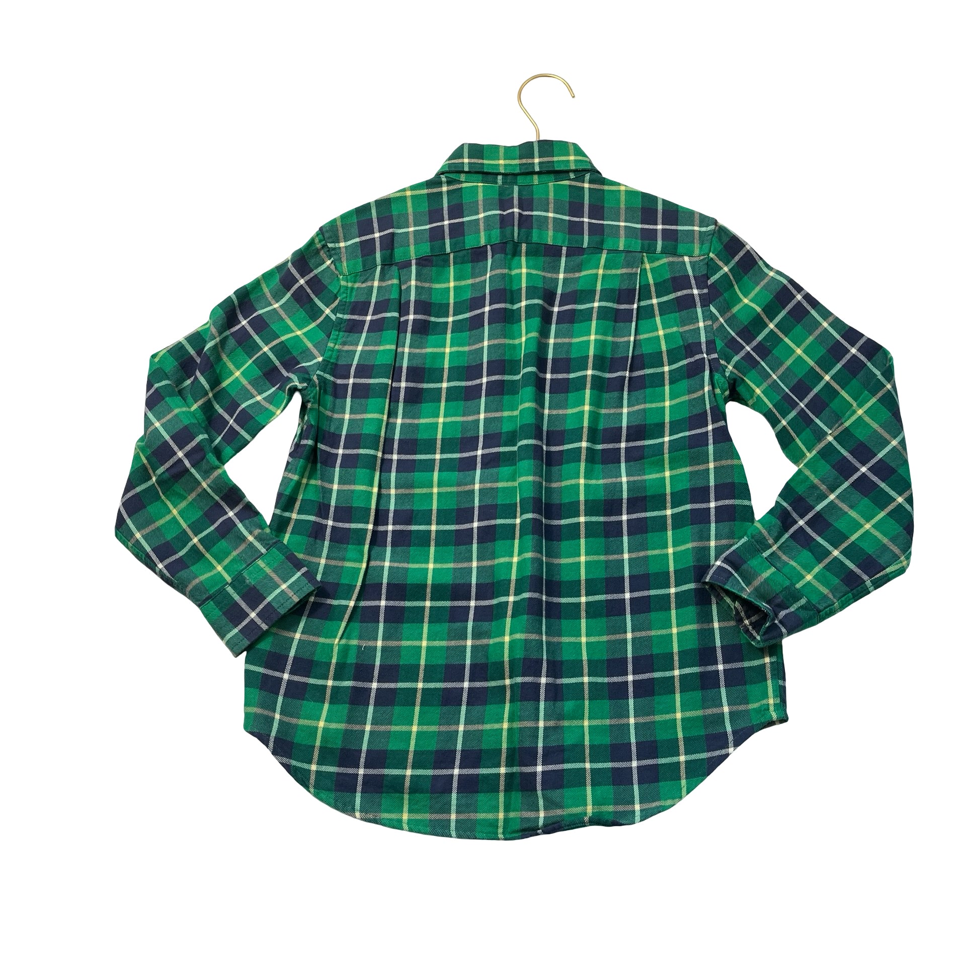 Polo Ralph Lauren Green, Navy, Yellow Plaid Button Down Shirt - Size S 8