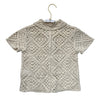 Crewcuts Ivory Cotton Crochet Button Down Shirt - Size XS 4-5