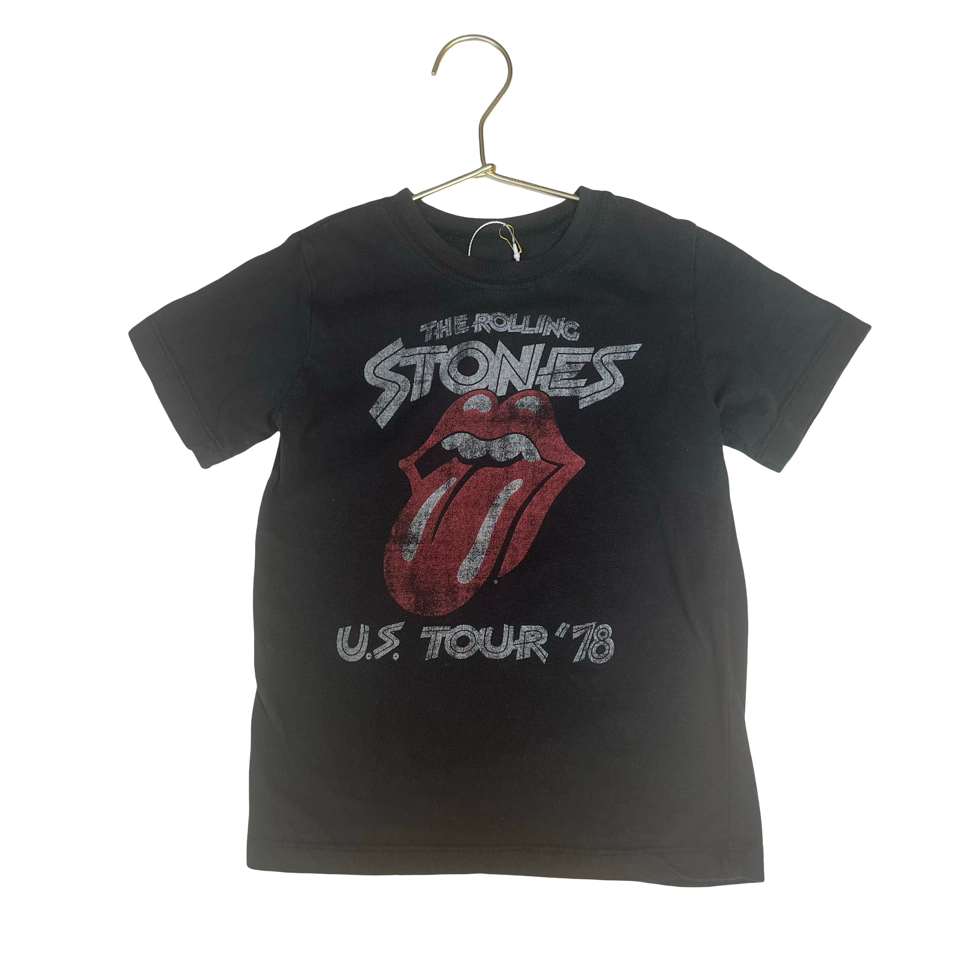 Rolling Stones Black Vintage Wash T-Shirt - Size 4T