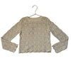 Rylee & Cru Ivory Cotton Crochet Sweater - Size 6-7Y
