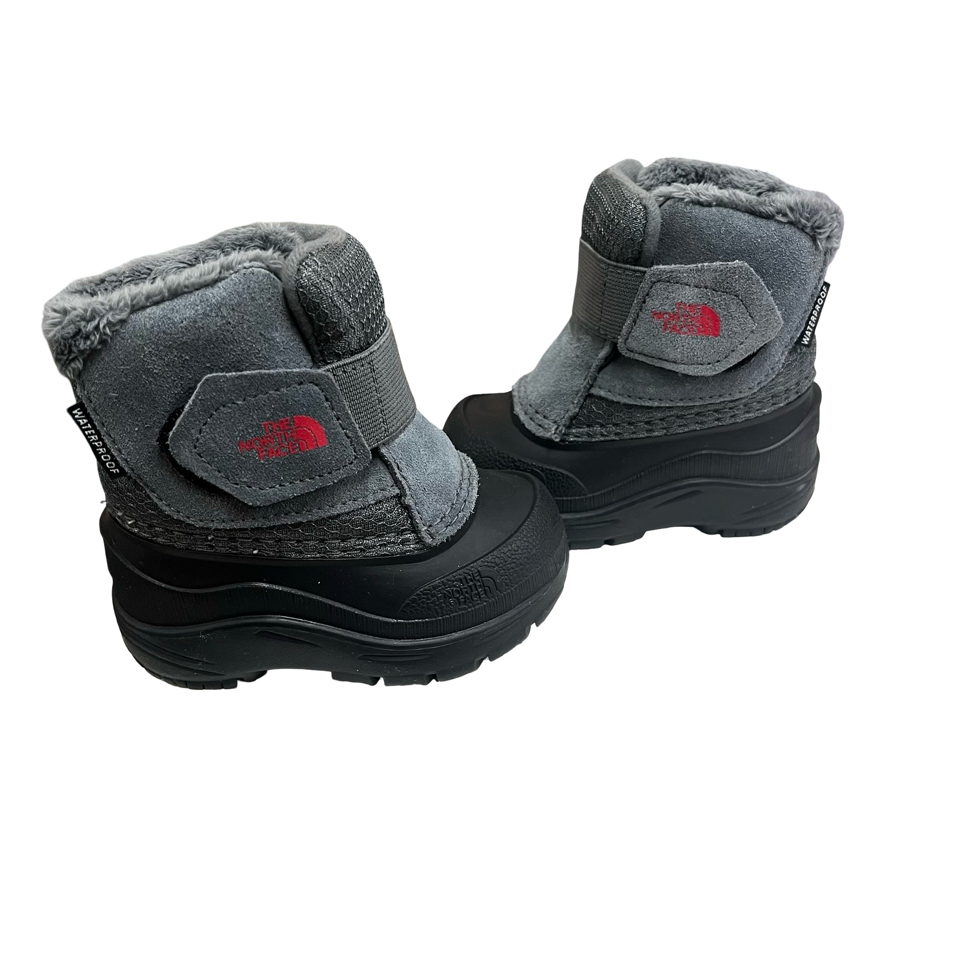 North Face Toddler Alpenglow Gray/Black Winter Boots New in Box - Size 4