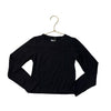 FBZ Flowers by Zoe Black Ribbed Top - Size 6