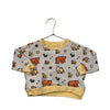 Monica + Andy Tan Forest Animal Print Sweatshirt - Size 9-12 Mo