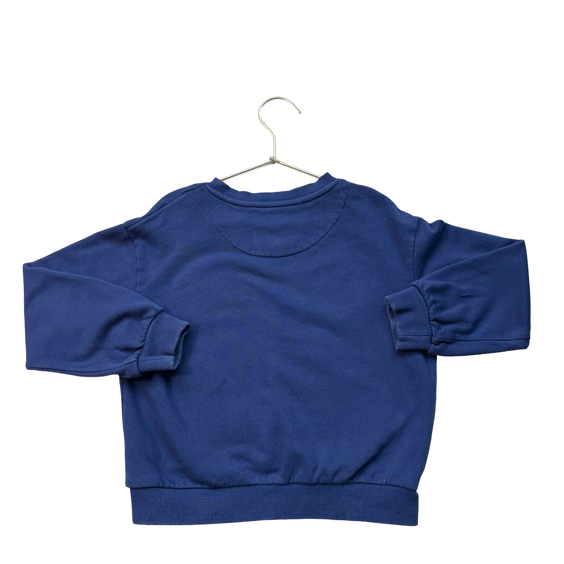 Mini Boden Blue Dinosaur Applique Sweatshirt - Size 7-8Y