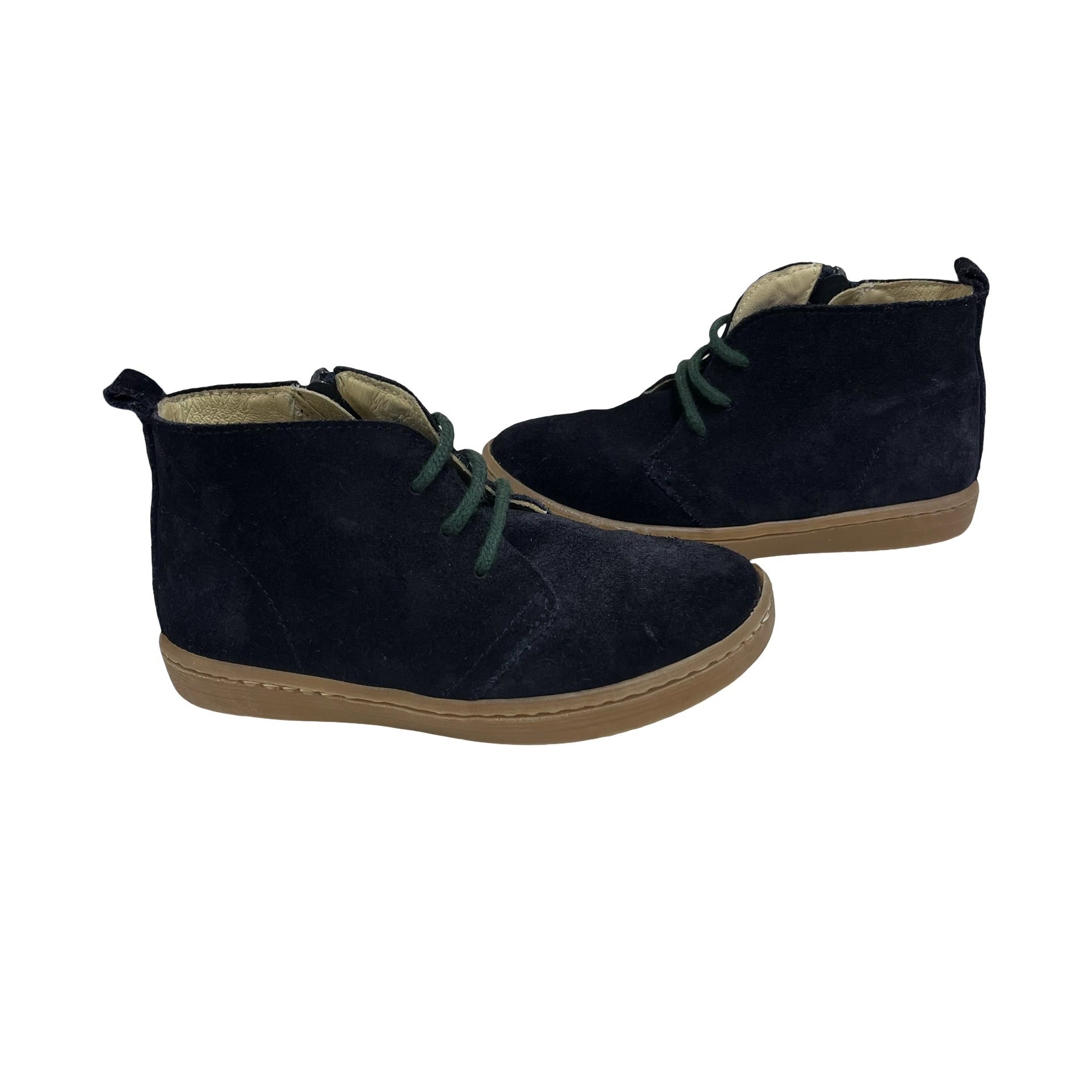 Jacadi Navy Suede Ankle Boots - Size 26 (9.5)