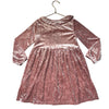 H&M Pink Crushed Velour Dress - Size 5T-6