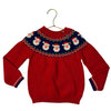 Baby Boden Red Fair Isle Santa Sweater - Size 3-4Y