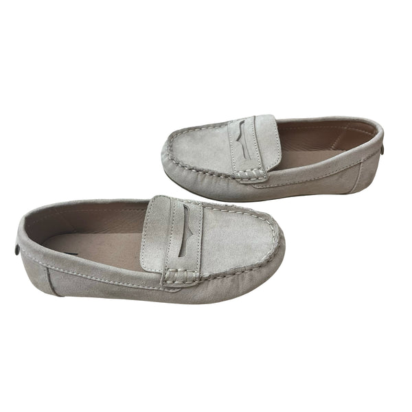 H&M Tan Faux Suede Loafers - Size 9