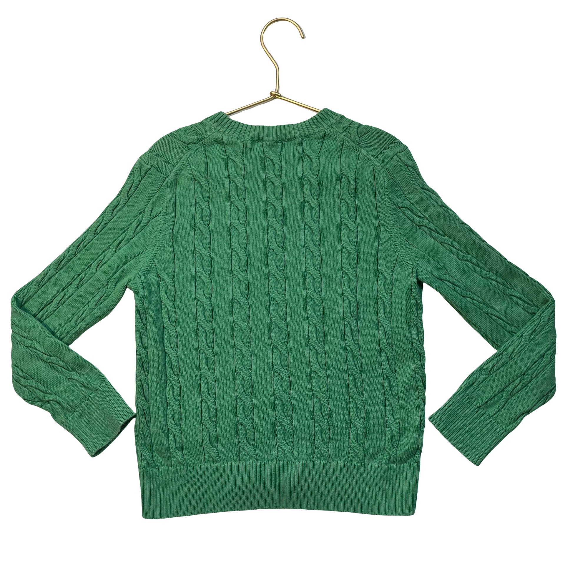 Brooks Brothers Green Cotton Cable-Knit Sweater - Size S 8