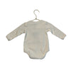 Emerson and Friends Ivory & Teal 'Jolly' Long Sleeve One Piece - Size 3-6 Mo