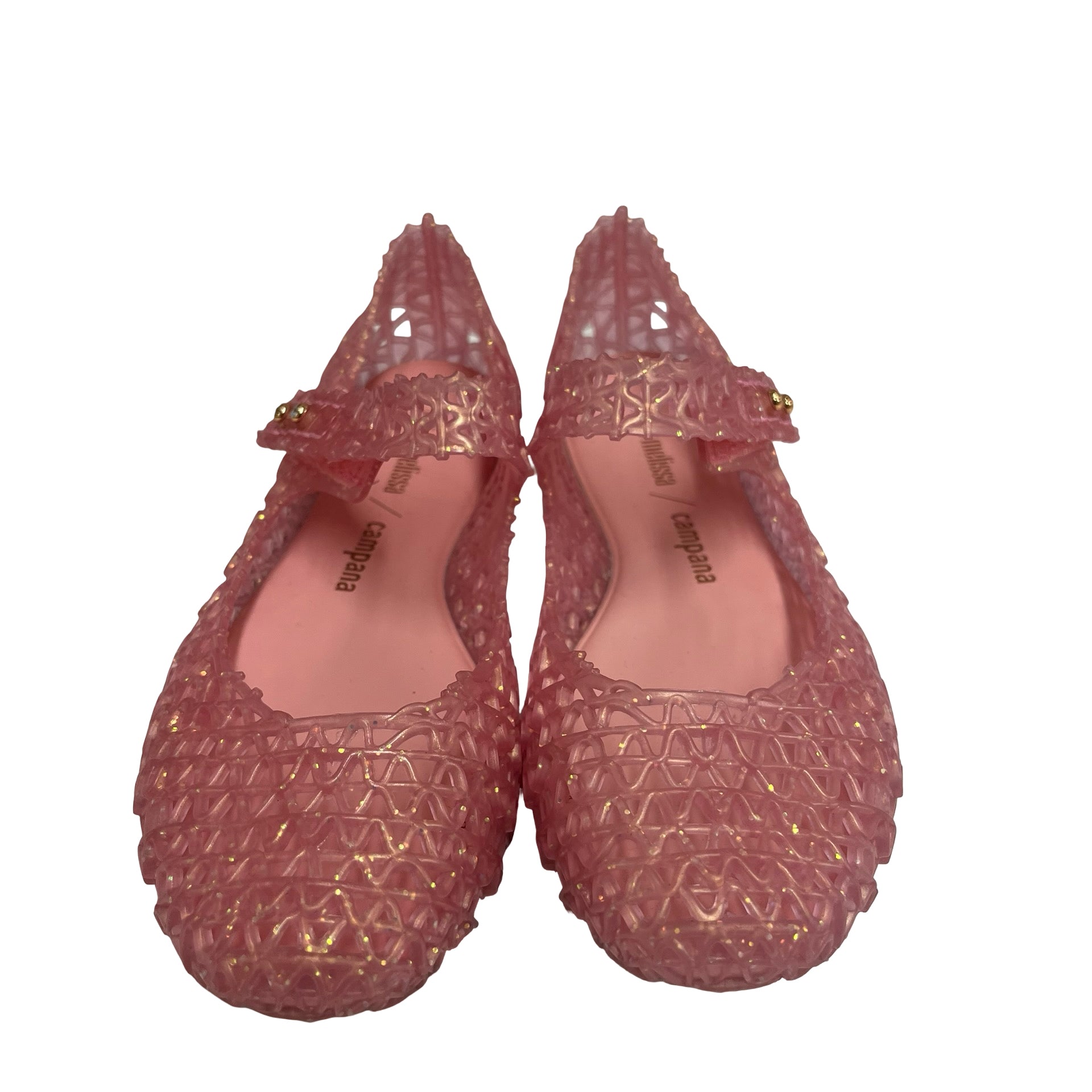 Mini Melissa x Campana Pink Jelly Mary Jane Shoes - Size 12