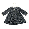Zara Black & Ivory Polka Dot Knit Dress - Size 4-5