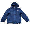 Eddie Bauer Reversible Navy Sherpa & Blue Hooded Jacket - Size S 7-8