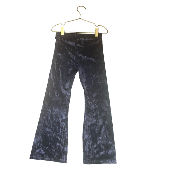 Old Navy Blue & Metallic Striped Ribbed Velour Flare Leggings with Tags - M 8