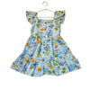 Gymboree Blue Linen-Blend Summer Print Dress -  Size 7