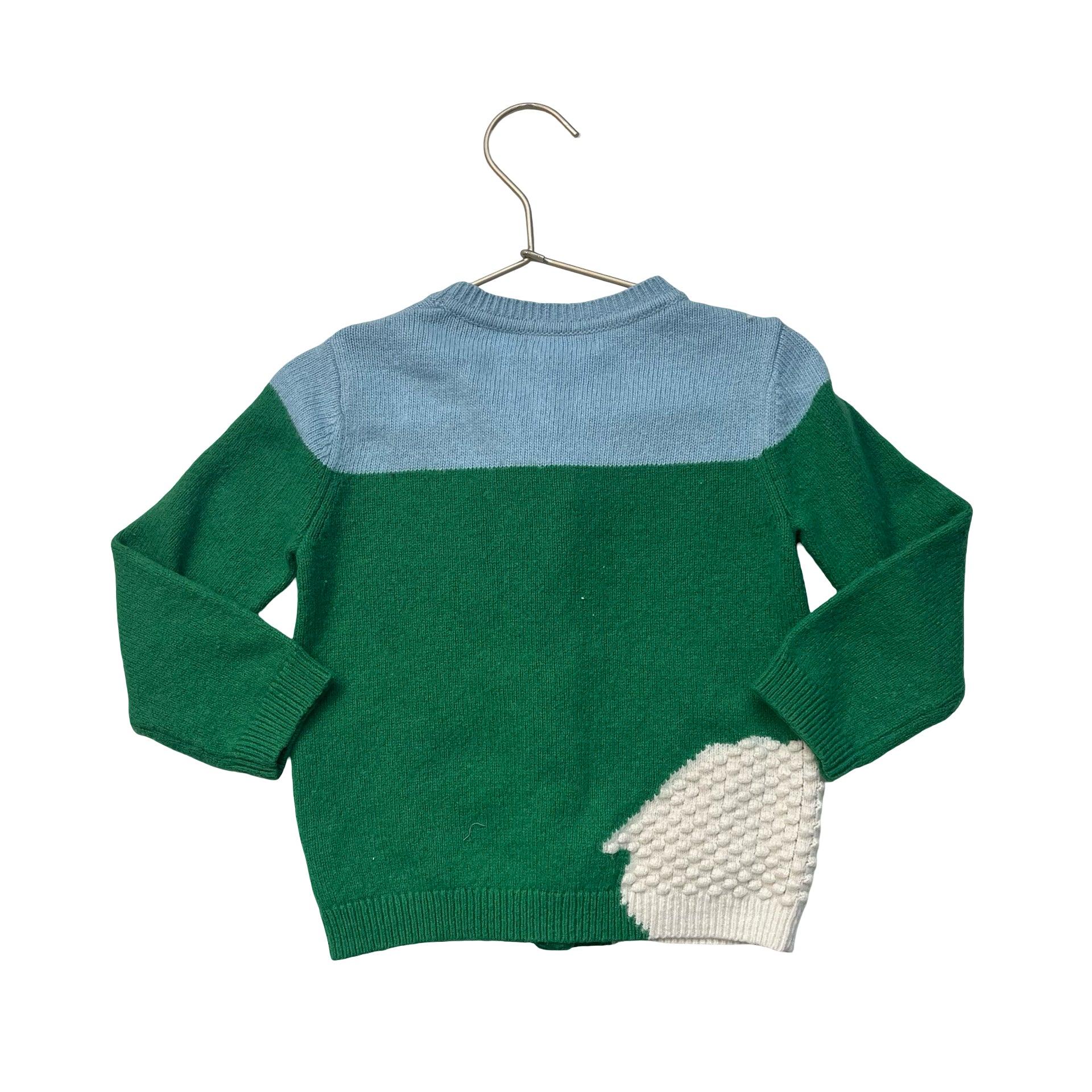 Baby Boden Sheep in Pasture Cardigan Sweater - Size 3-4Y