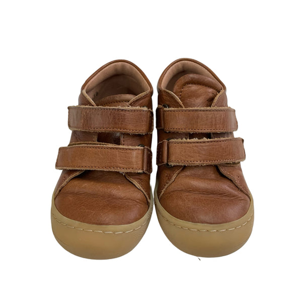 Petit Nord Brown Leather Velcro Shoes - Size 24 (8)
