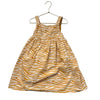 Du Pareil Au Meme Reversible Mustard Floral & Zebra Print Dress - Size 8A