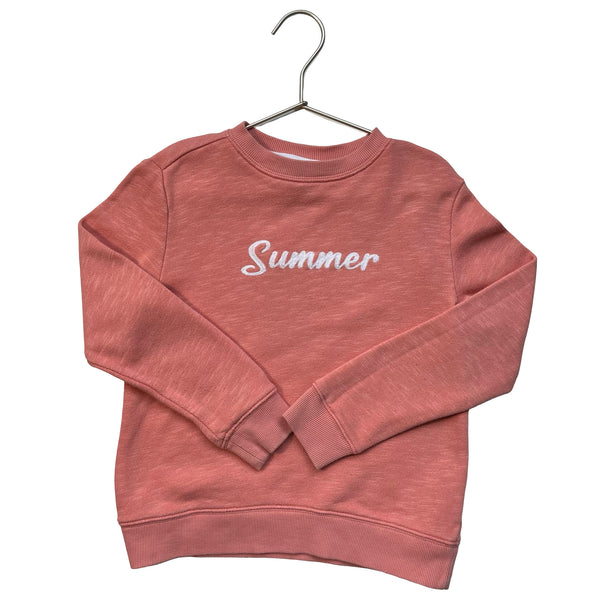 Janie and Jack Peach 'Summer' Sweatshirt - Size 6