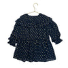 Mayoral Navy & Gold Foil Pattern Dress - Size 4