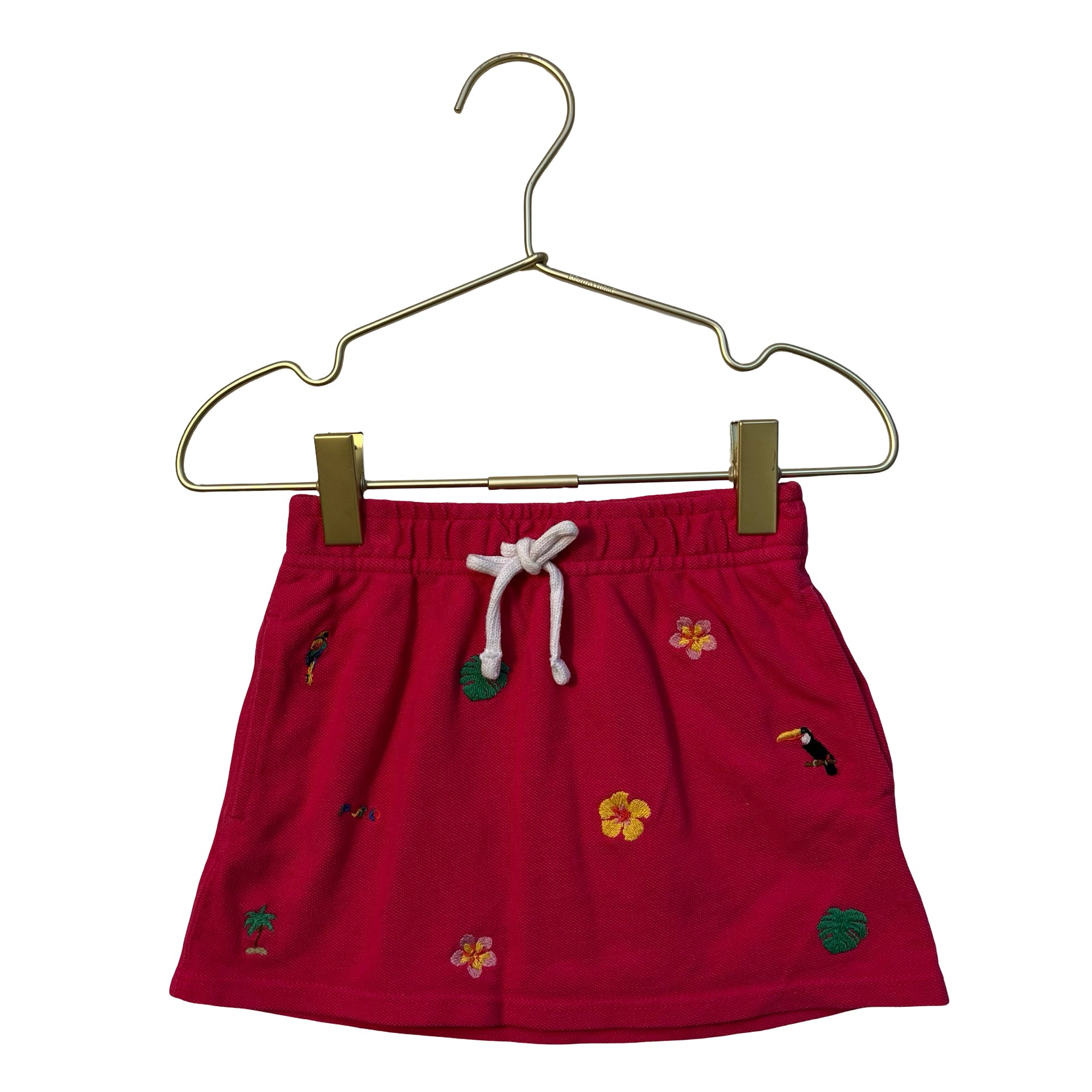 Polo Ralph Lauren Pink Embroidered Tropical Skirt - Size 2