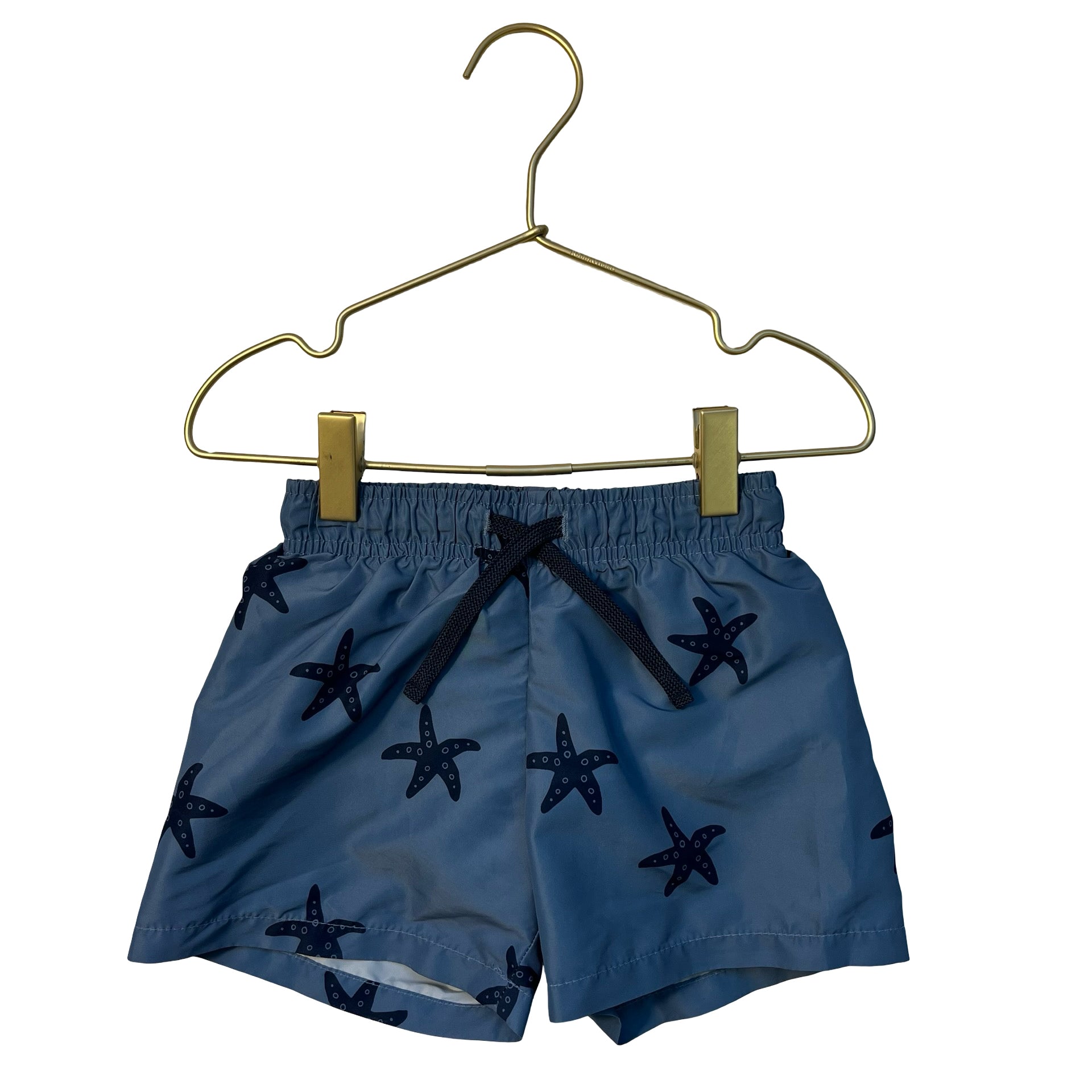 H&M Blue Starfish Print Swim Trunks - Size 3-4T