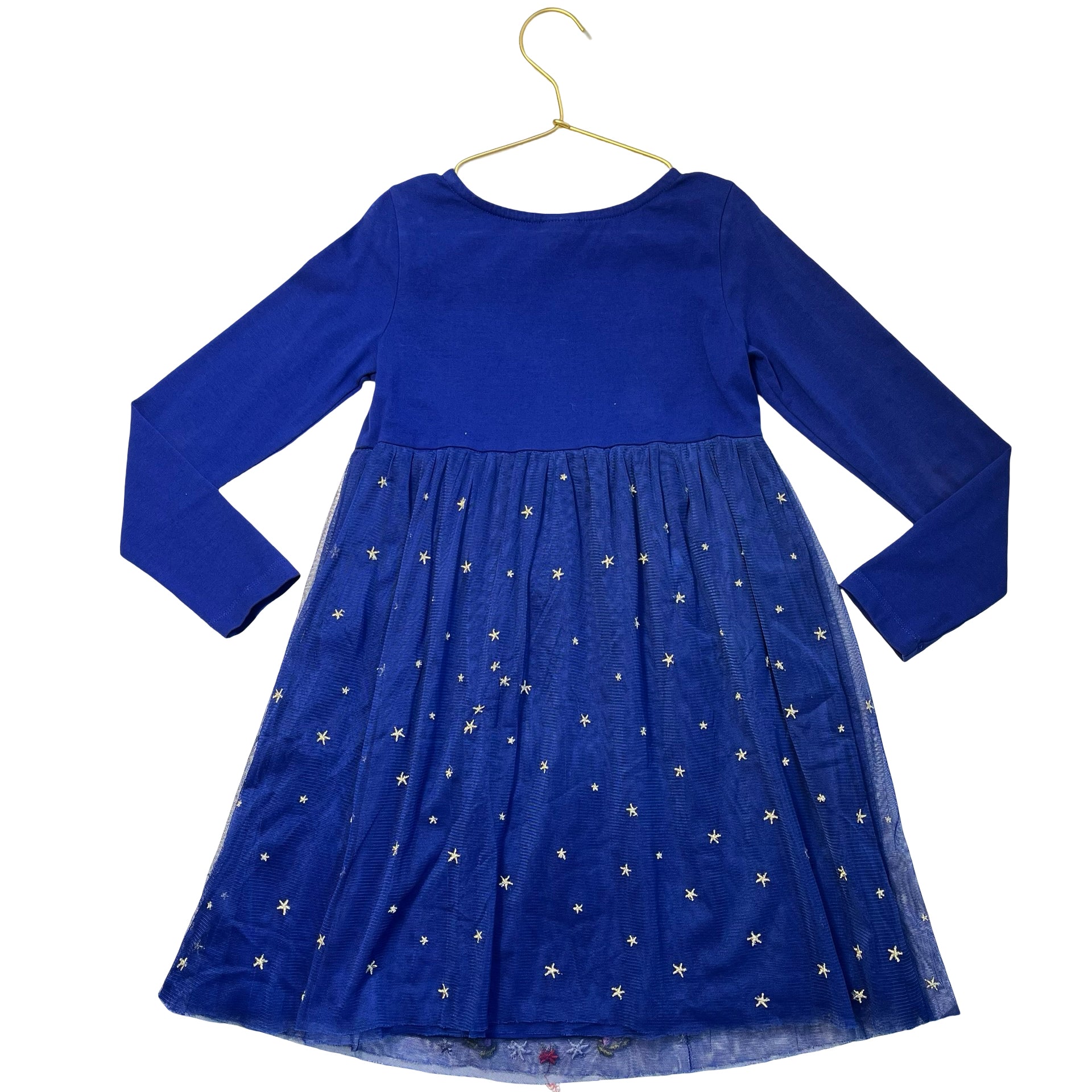 Hanna Andersson Blue Tulle Embroidered Angel Dress - Size 6-7Y