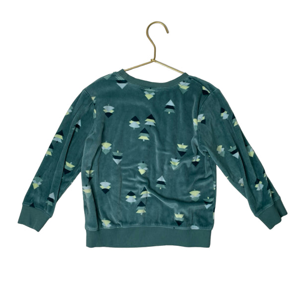 Cat & Jack Green Velour Christmas Tree Shirt - Size 5T