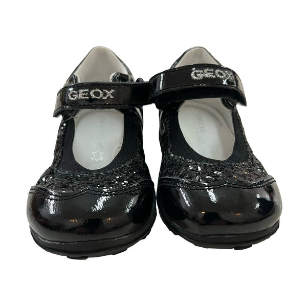 Geox Black Patent & Glitter Shoes - Size 4.5