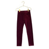 Crewcuts Burgundy Ribbed Velour Leggings - Size 7