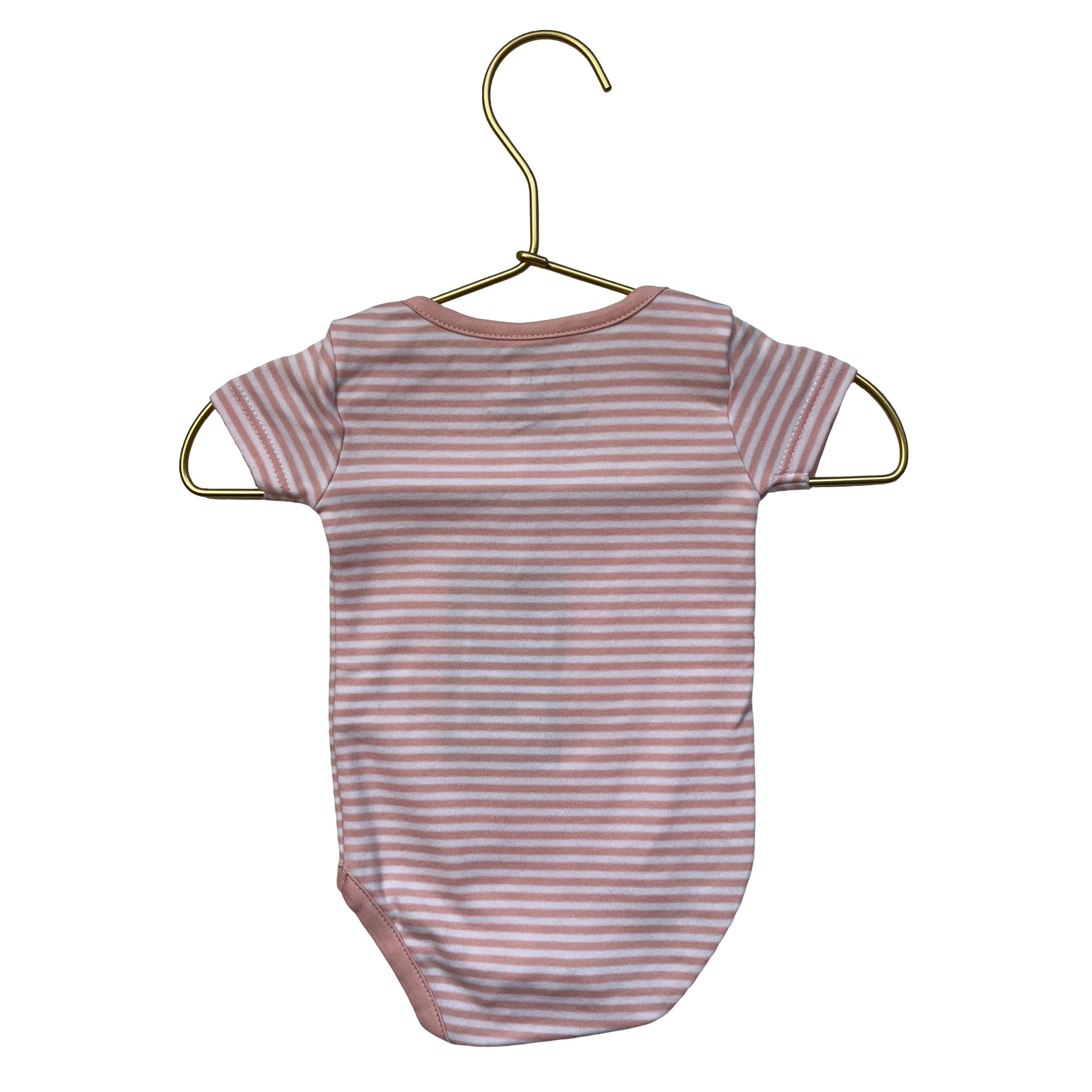 Lake Pink Striped Onesie Bodysuit - Size 0-3 Mo