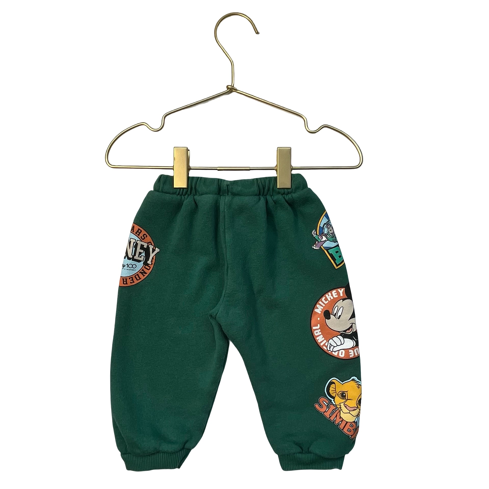 Zara x Disney Green Joggers - Size 12-18 Mo